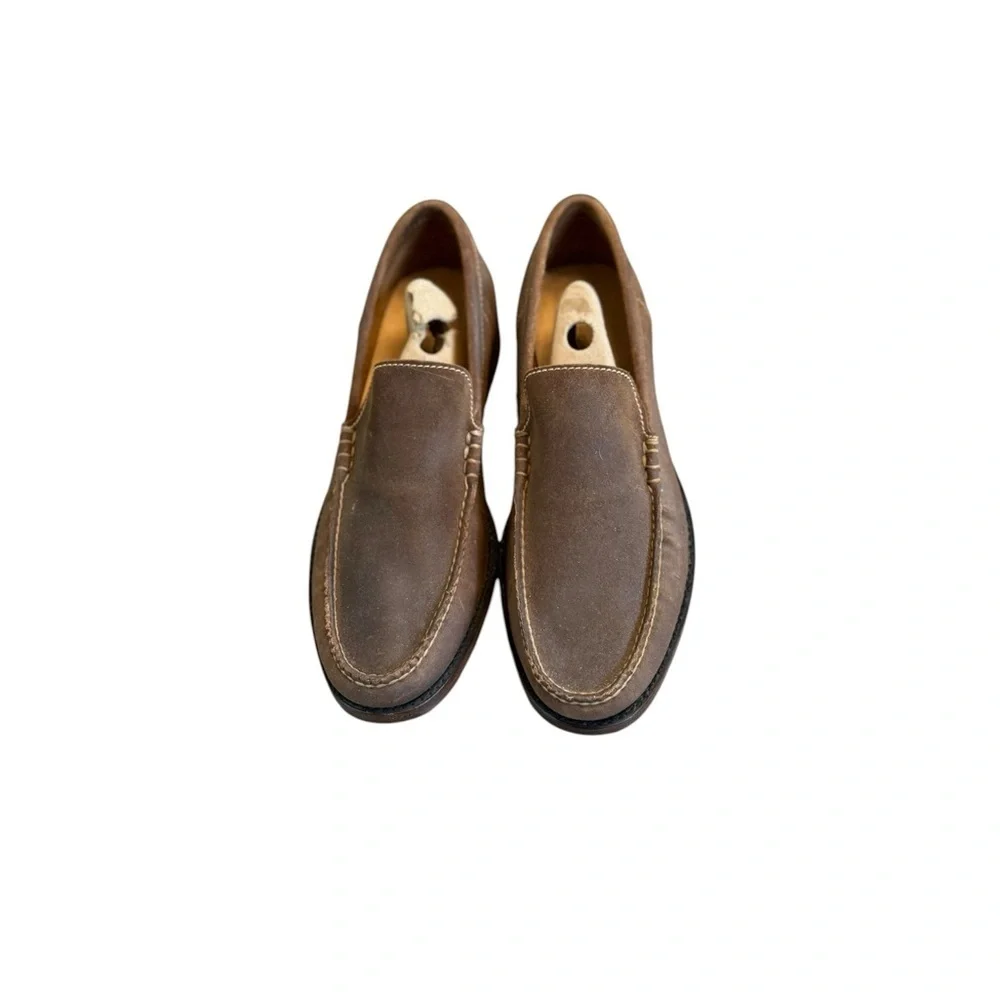 Frye Brown Leather Slip-On Loafers
